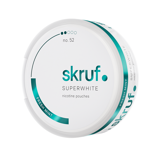 Skruf Fresh Mint #52 | Nicotine Pouches at Whitepouches.com